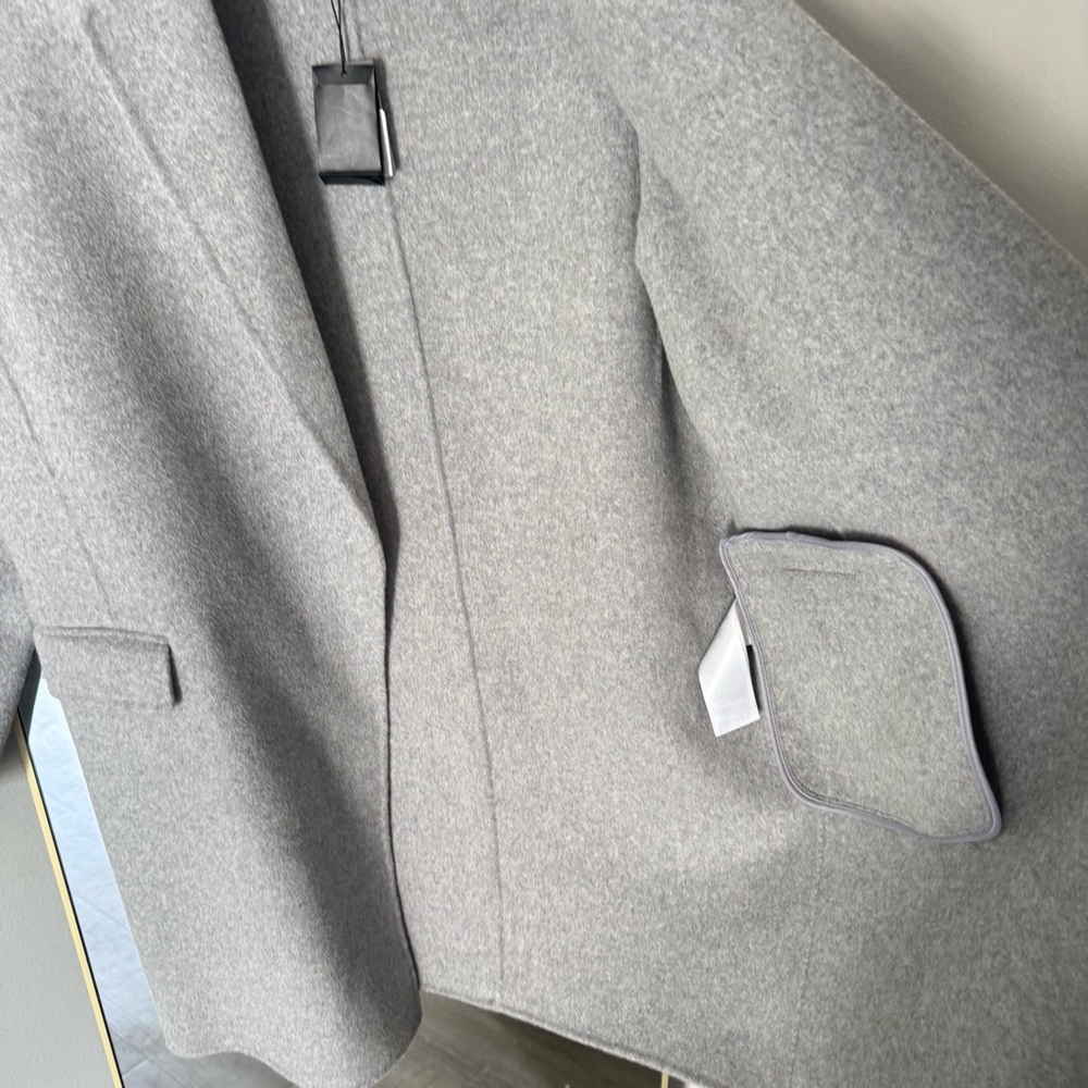 Maje Classic Gray Wool Coat - Picture 7 of 9